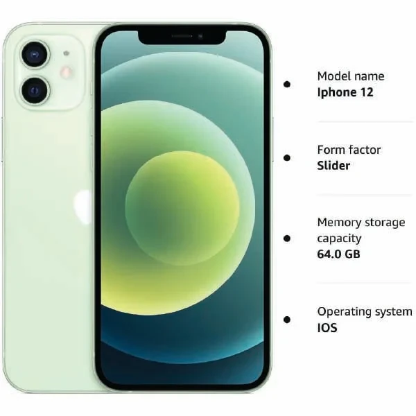 apple iphone 12 128gb 256gb 512gb silver white green grey  | Free Shipping